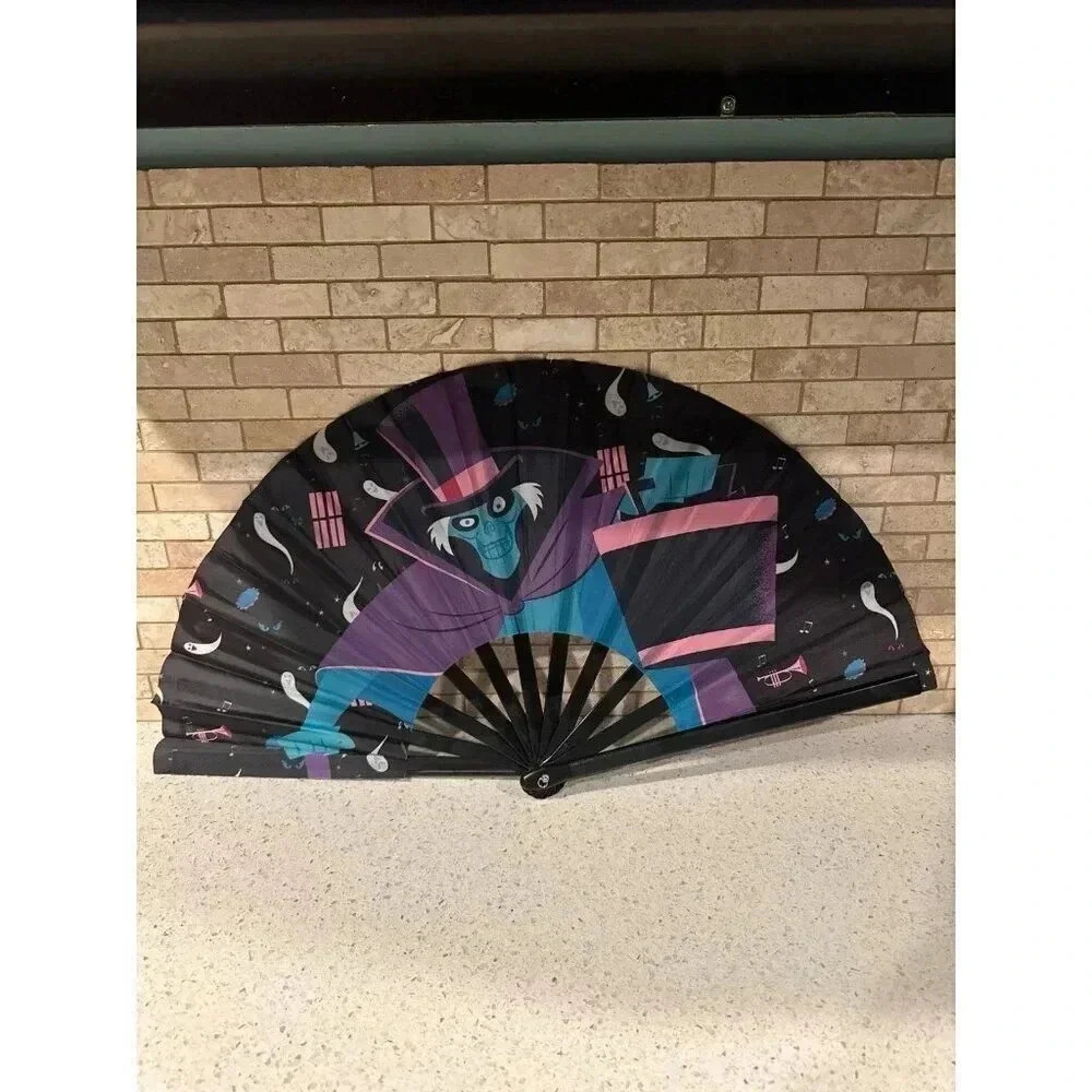 Disney Haunted Mansion‎ Hatbox Ghost Handheld Folding Fan (g1)